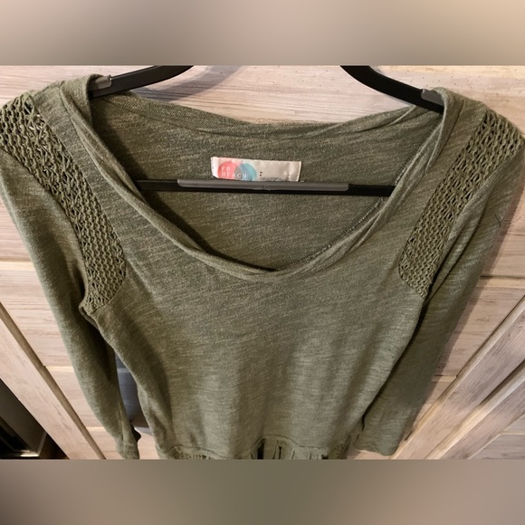 Free People Dress with Pockets; Dark Green - Picture 3 of 4